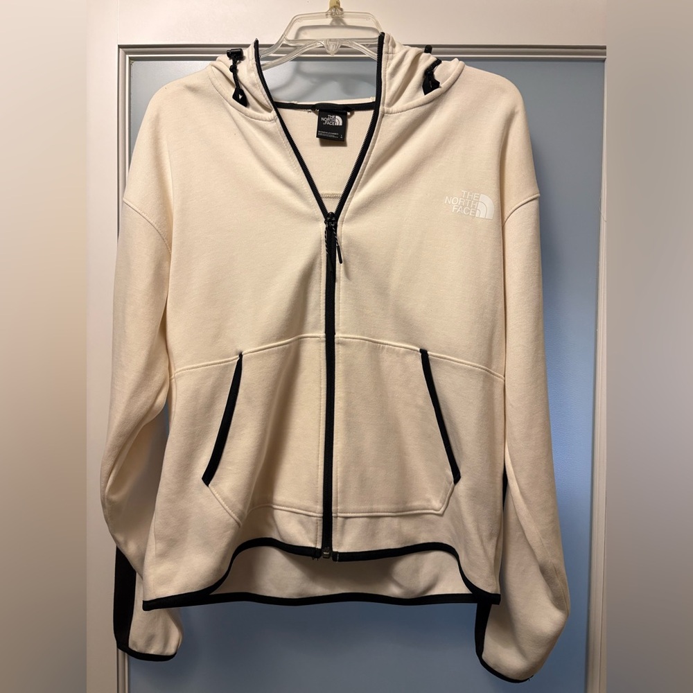 The North Face Off-White Zip-Up Hoodie